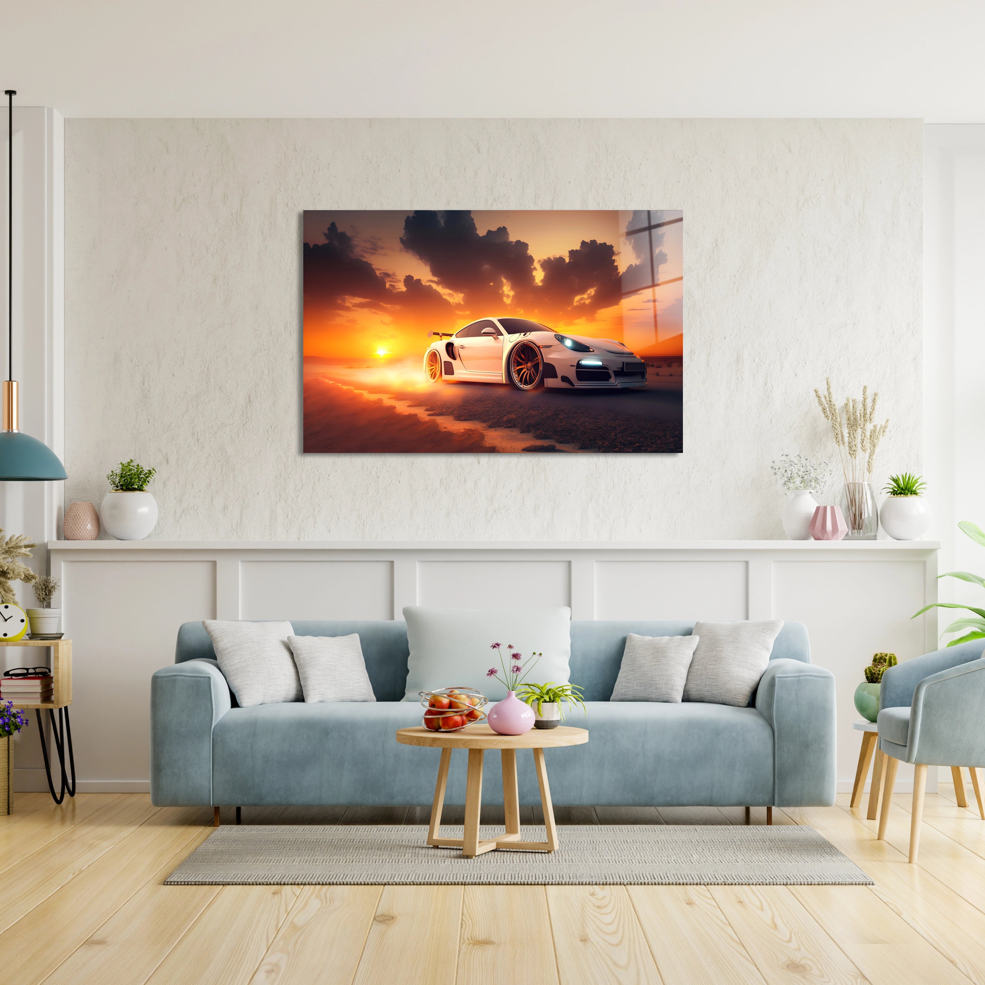 Fantastic Concept Car Beach Sunset